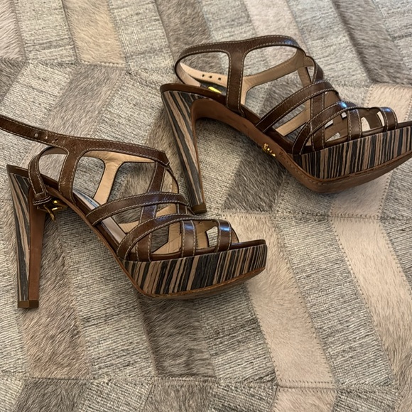 Prada brown platform sandals size 39,5 - Picture 2 of 3